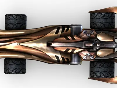 Cartoon Toy AR Racing Car 07 Low-poly 3D model