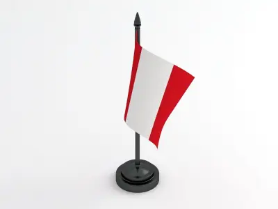Table Flag Peru 3D model