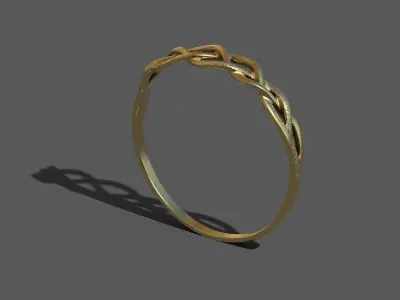 High-Quality 3D Ring Model Pack 4 Low-poly 3D model