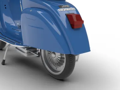 Vespa 125 ET3 1967 3d model 3D model