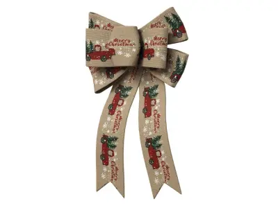 Christmas Bow Ribbon 14 Low-poly 3D model
