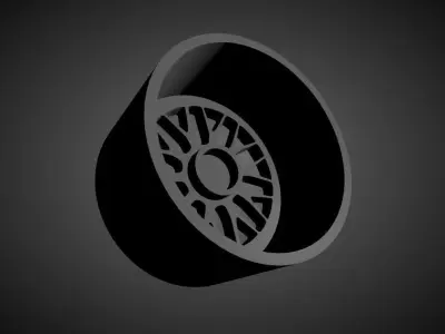 JNC 005 scalable and Printable rim 3D print model