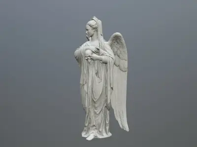 Angel Statue 02 3D print model