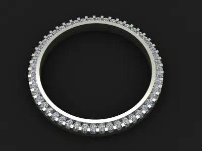 36mm Rolex Compatible Diamond Bezel 1-5ct 3D print model