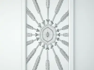 Vintage Jakarta Window Mirror 3D model