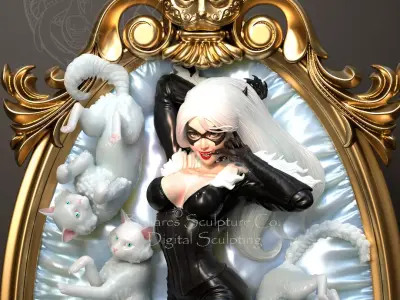 BLACK CAT BY CREATIVE GEEK MB 3D print model