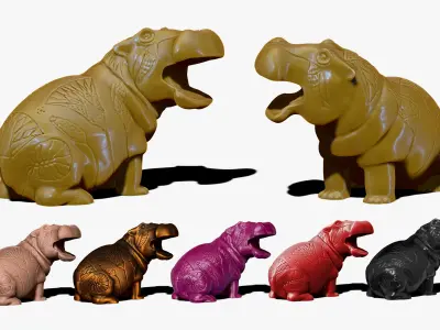 Tawerets Son - Egyptian ritual statuille 3D print model