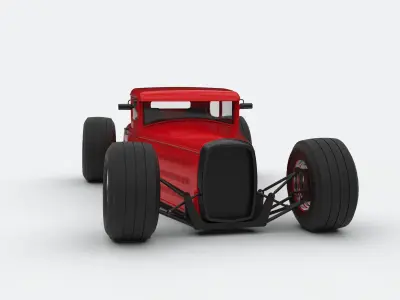 Hot rod 2 3D model