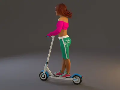 Street Female BCC 2130 001 3D model