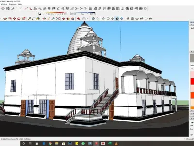 Hindu Temple 3d model  3D model