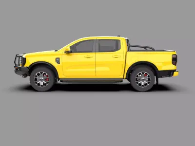 Ford Ranger XLT Mid-Size Pickup Truck 3D model
