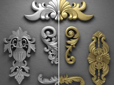 Decorative Plaster 3D model buy
