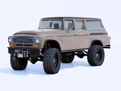 1968 International Harvester Travelall Off-Road 3D model