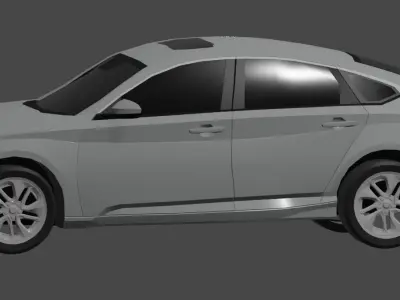 2021 Honda Accord LX Base Low-poly 3D model