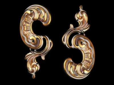 Classic carved 082 3D model