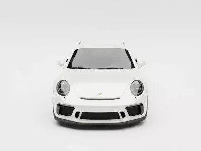 Porsche 911 GT3 RS Low-poly 3D model