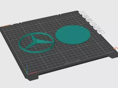 Mercedes logo 03 3D print model