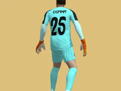 3D Rigged David Ospina Al Nassr 3D model