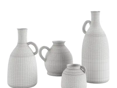 Amalia Handled Jug Vase 3D model