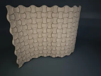 08 3DECOR PATTERN WALL Low-poly 3D model