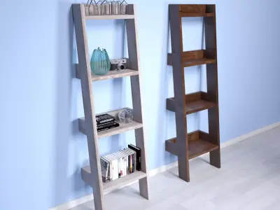 rack decorative shelves Free low-poly 3D model