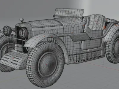 Stylized Classic Car 3D model