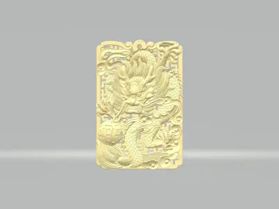 Dragon And Phoenix Pendant 3D print model