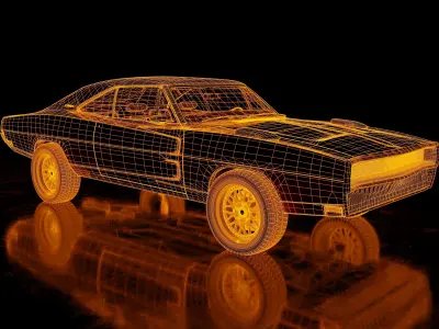 DODGE Charger 1970 Concept 3D model