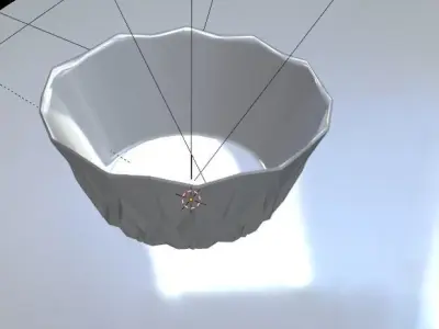 Glass Crystal Bowl Free low-poly 3D model