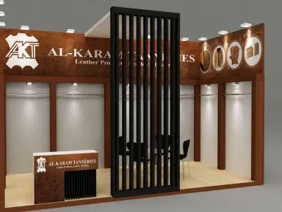 Exhibition stall design  300x600 cm 3D model