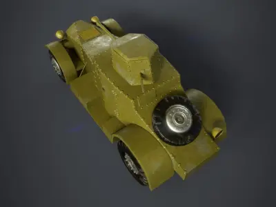 Military Vehicle White-Laffly AMD 80  3D model