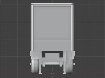 Standard Flat TILT Semi Trailer Truck 3D Model 3D print model