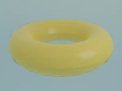 Inflatable buoy Free low-poly 3D model