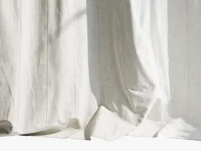 Ikea Lenda Curtains 2 3D model