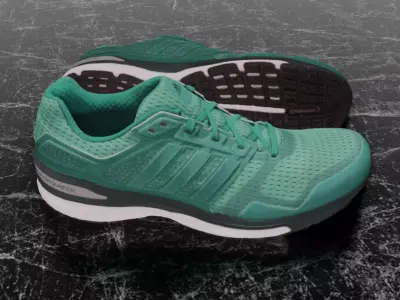 ADIDAS 3D SHOES - AQUAGREEN - SUPERNOVA Low-poly 3D model