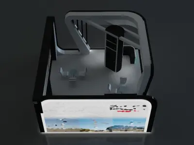  Booth Exhibition Stand a671a 3D model