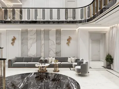 LUXURY NEOCLASSIC SCENE 3D model