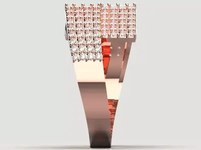 Luxury Womens stl 3dm Ring Jeweler jr00220 3D print model