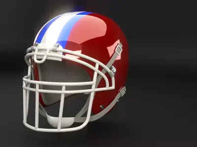 American Football Helmet Low-poly 3D model buy