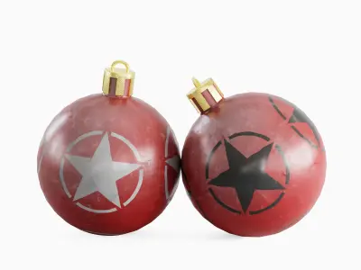 Christmas Tree Ornament 02 Low-poly 3D model