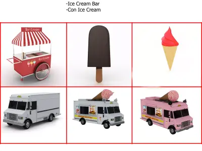 Ice Cream Collection 3 3D model