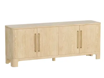 Leonora Media Console Westelm 3D model