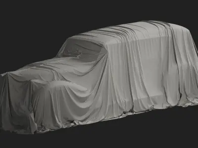 Vintage Car Cover 05 3D model