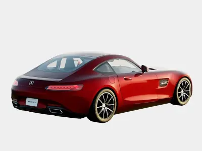 Mercedes-AMG GT S 2016 Low-poly 3D model