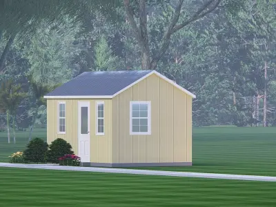 Modern Barndominium 3D Model Barn Style Residence Design 3D model