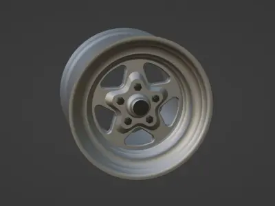 Weld Prostar Drag Racing Wheels For Scale Models 1 to 25 Scale 3D print model