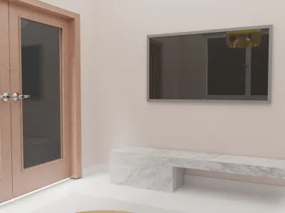 Small Living Room Low-poly 3D model