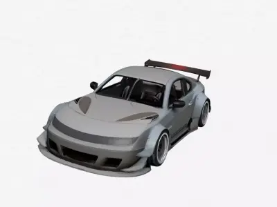 Urban Concept Sports Car Stylized Show Design 08 3D model