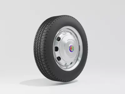 Alfa Romeo Giulietta Berlina 1995 Wheel 3D Model 3D model