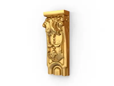 Classic decor ornament carved 13 3D model